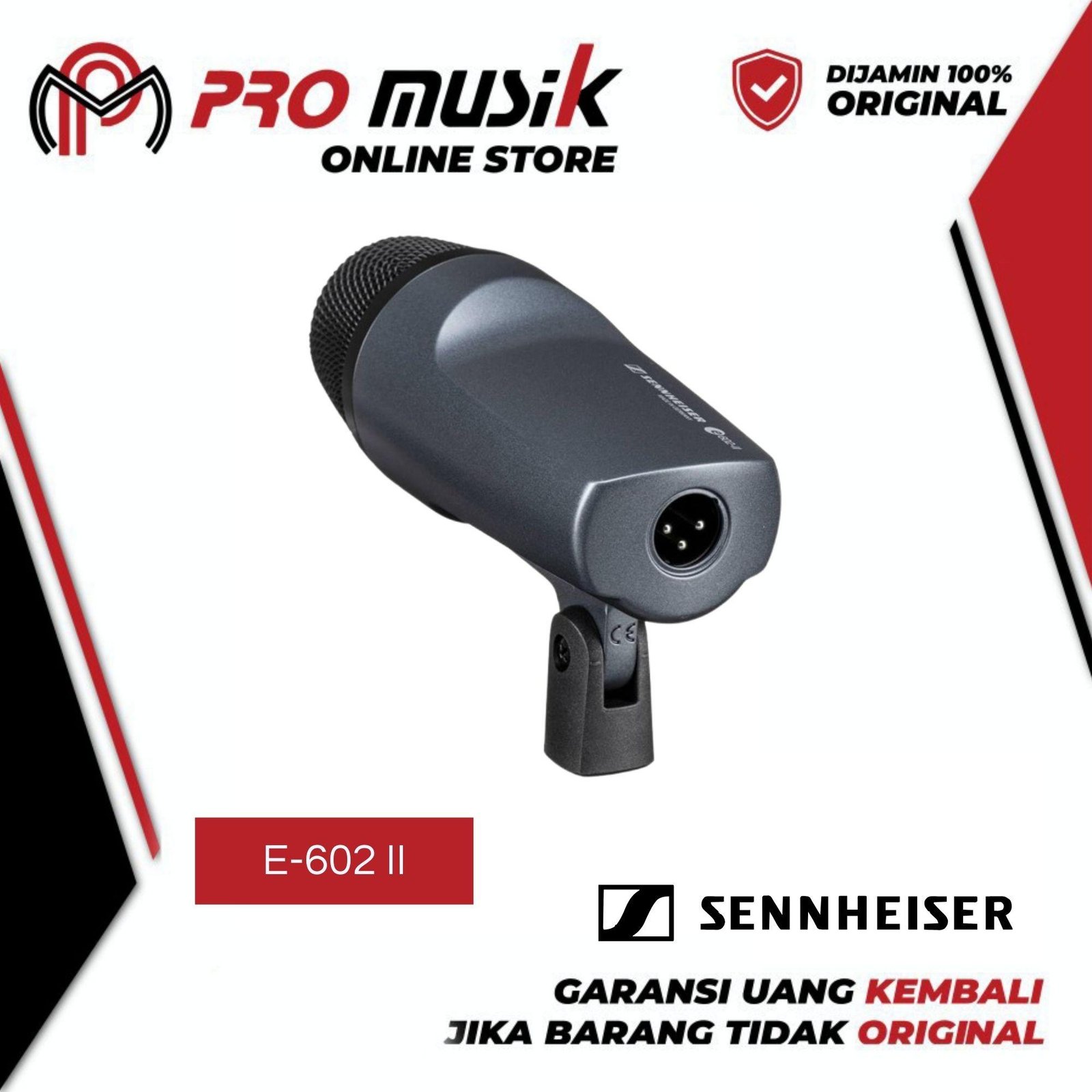 Sennheiser E 602 II Cardioid Instrument Microphone - Gambar 2