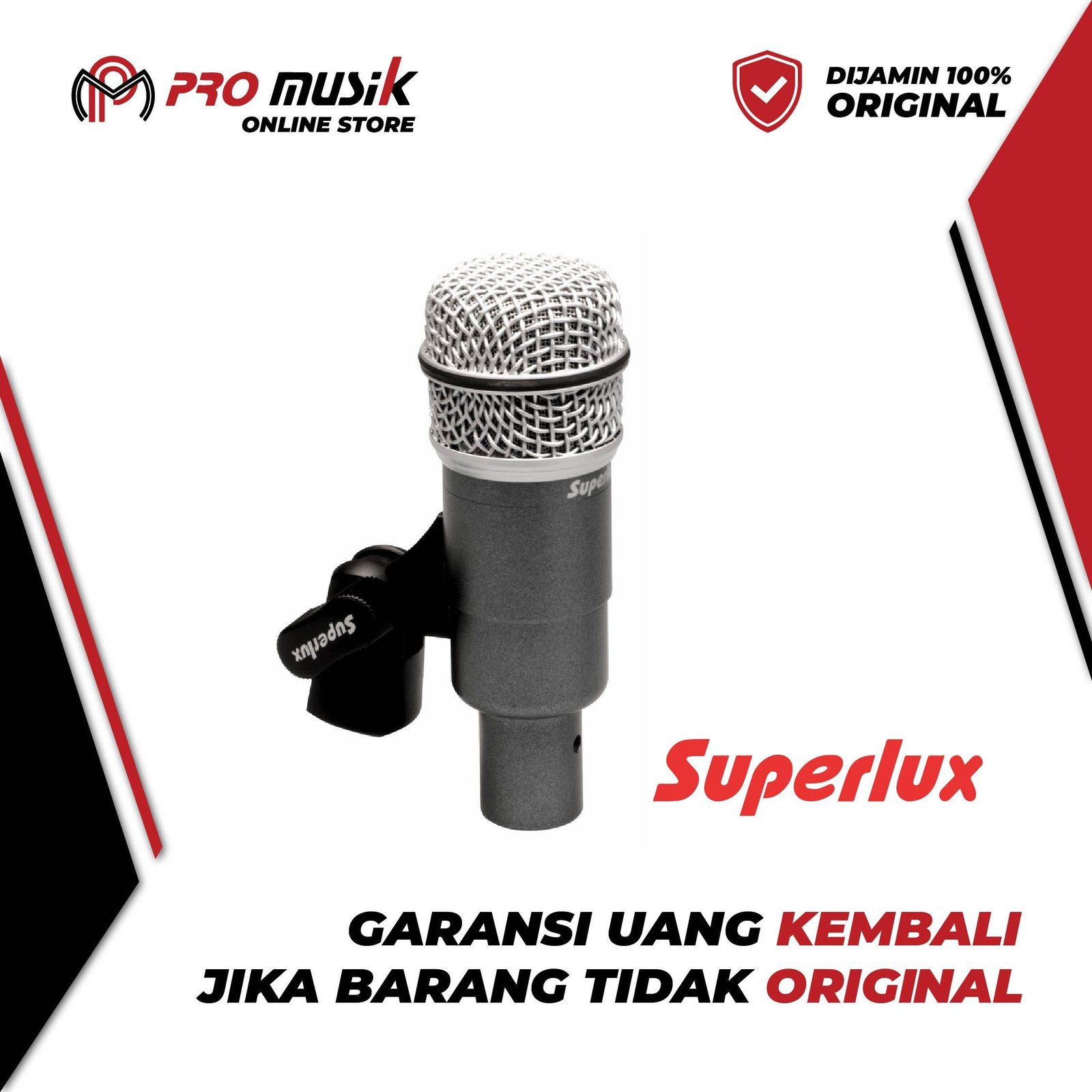Mic Tom-Tom Superlux PRO228A Drum Dedicated Microphone - Original - Gambar 2