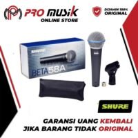 Mic Kabel Shure Beta 58A BETA 58 Beta58 Dynamic Vocal Microphone - Original Garansi