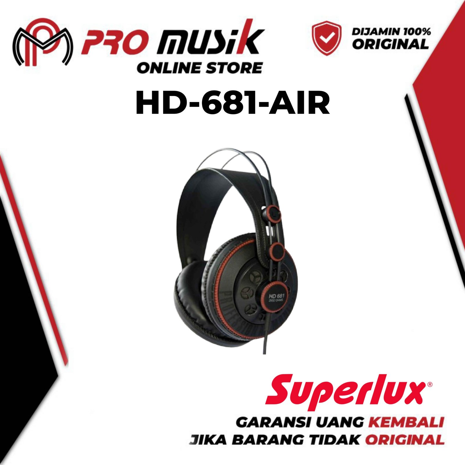 Superlux HD681 Semi-Open Profesional Monitor Headphones