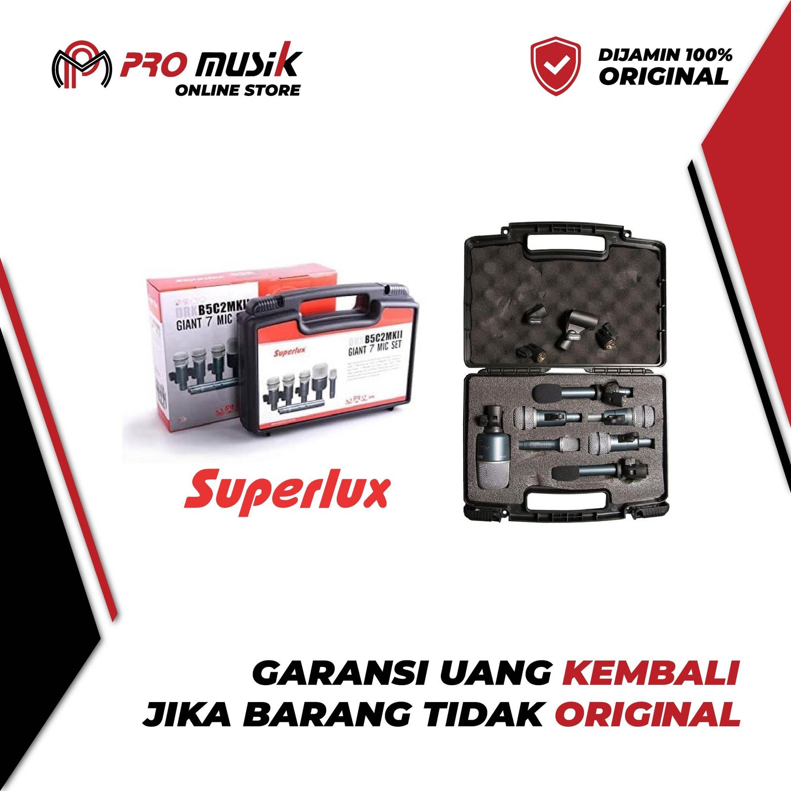 Superlux DRKB5C2MKII Microphone Drum Set - Original Garansi Resmi - Gambar 3