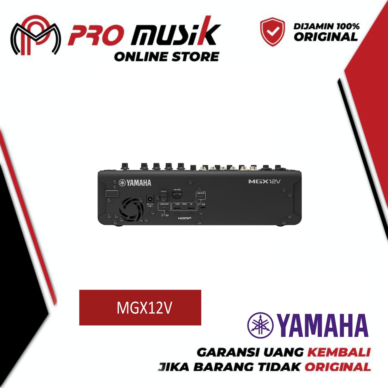 Yamaha MGX12V/ MGX 12V / MGX-12V Digital Mixer 18 channel with Video Interface - Gambar 2