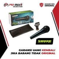 Mic Kabel Shure PGA58 LC Cardoid Vocal Microphone - Original Garansi
