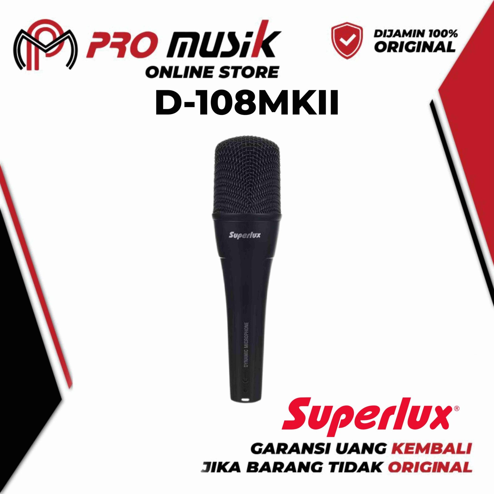 Superlux D108MKII Dynamic Podcast Microphone Kit