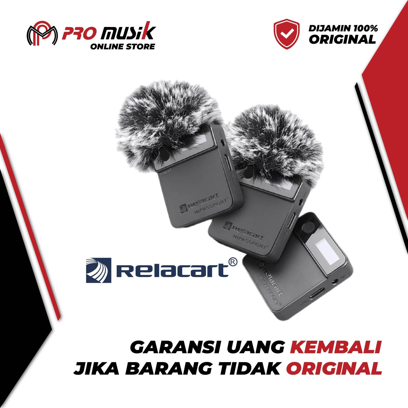 Relacart MiPassport Mi2 Wireless Microphone System - Original Garansi