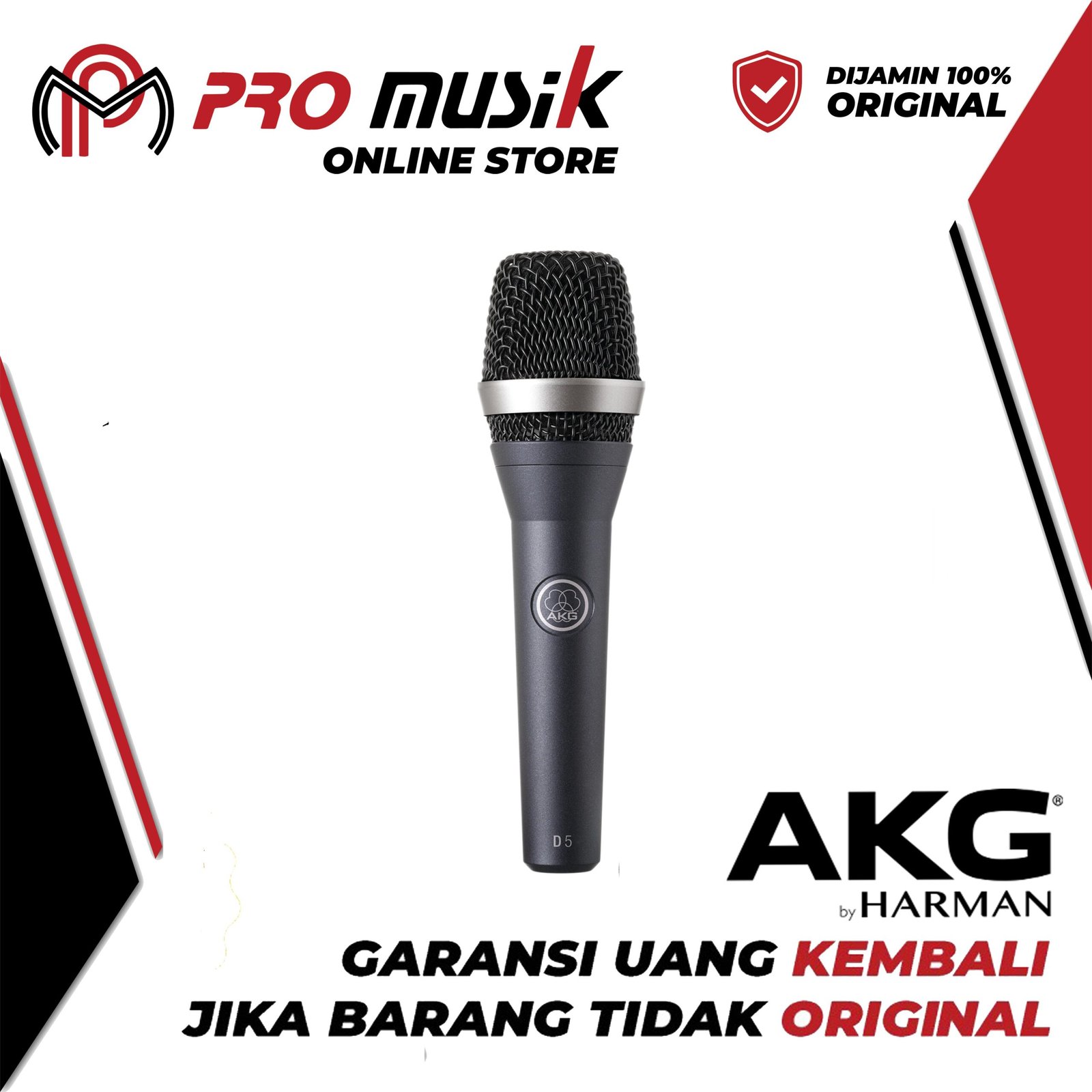 Mic Kabel AKG D5 Mikrofon