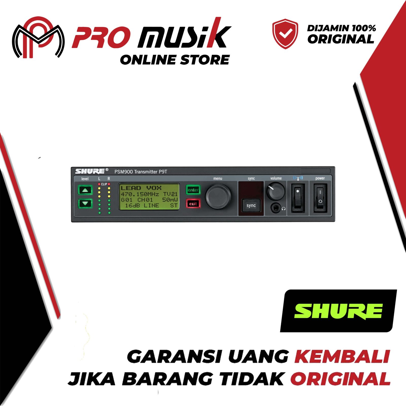 Shure PSM900 P9TE P9-TE Wireless Transmitter