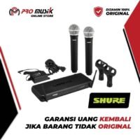 Mic Shure SVX288/PG28 Dual Vocal Wireless System - Original Garansi