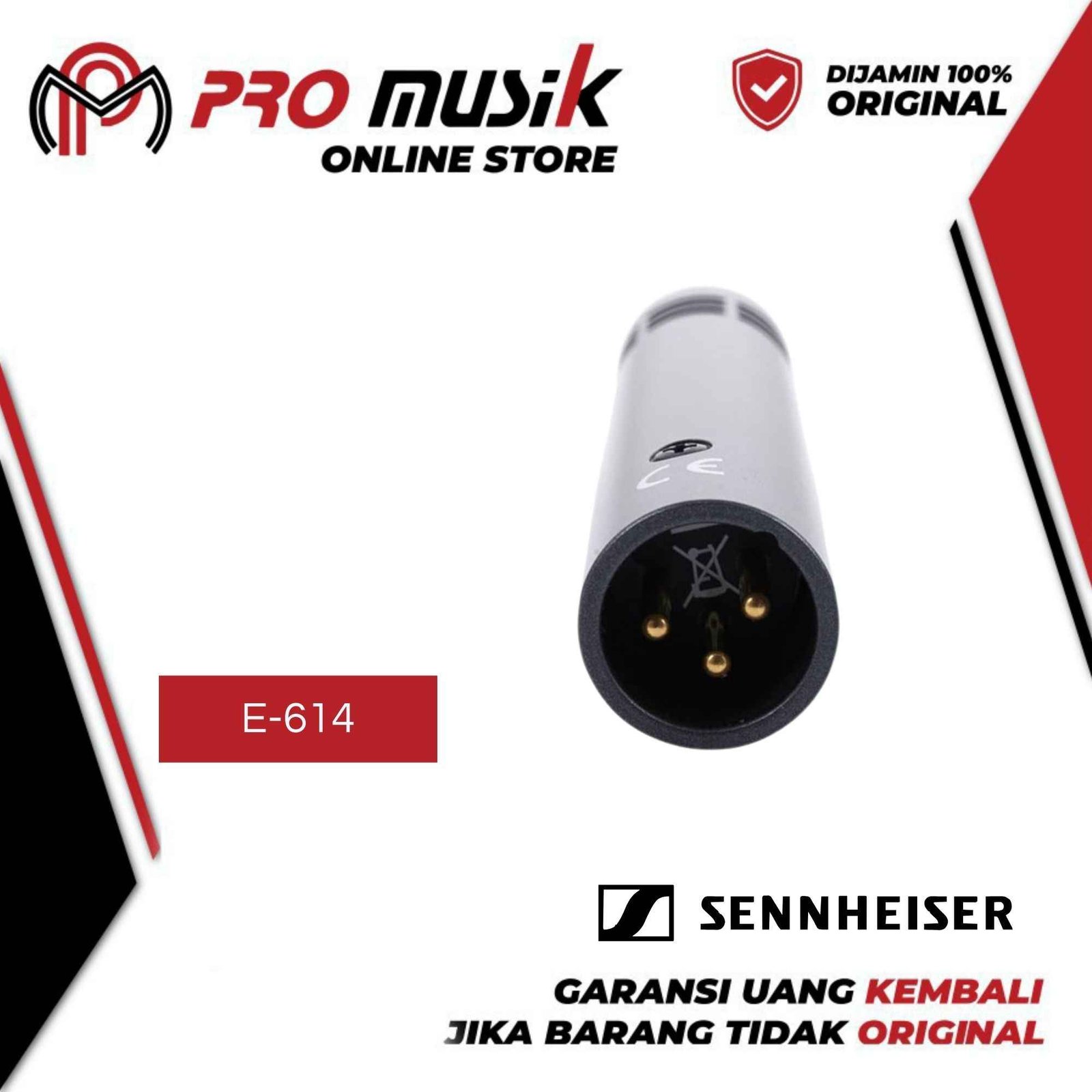 Sennheiser E 614 Super-Cardioid Condenser Microphone - Gambar 2