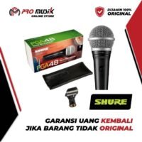 Mic Kabel Shure PGA48/LC Cardioid Dynamic Vocal - Original Garansi