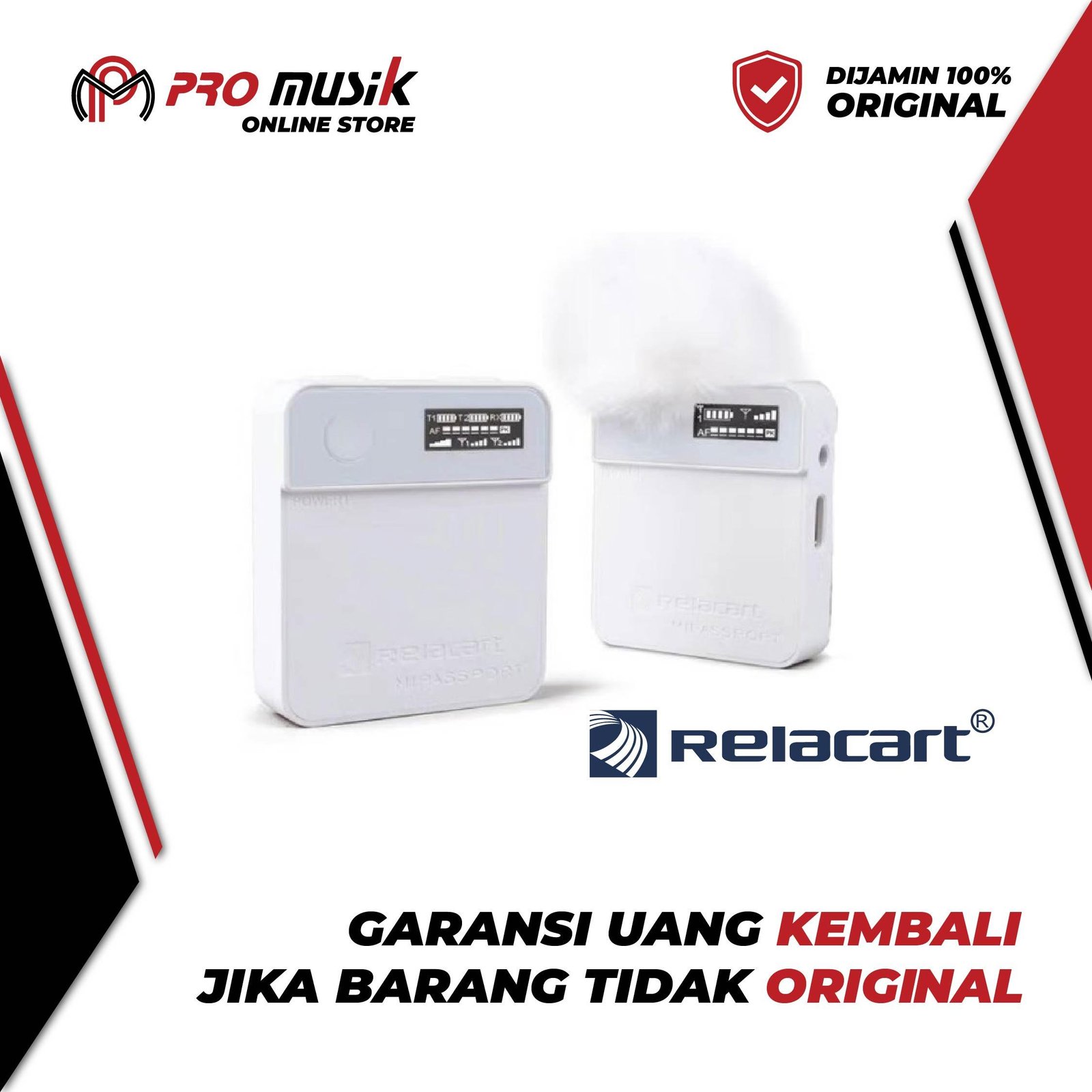 Relacart MiPassport Mi2 Wireless Microphone System - Original Garansi - Gambar 2