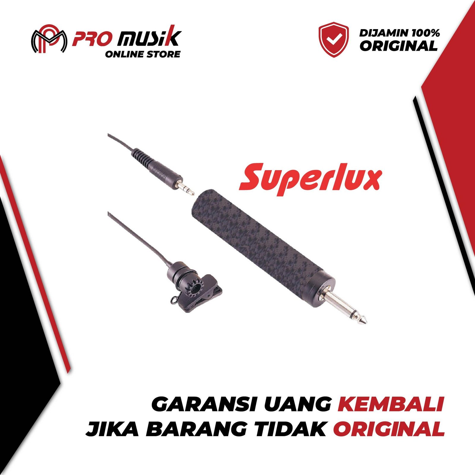 Superlux EM210 Clip On Miniature Microphone - Original Garansi
