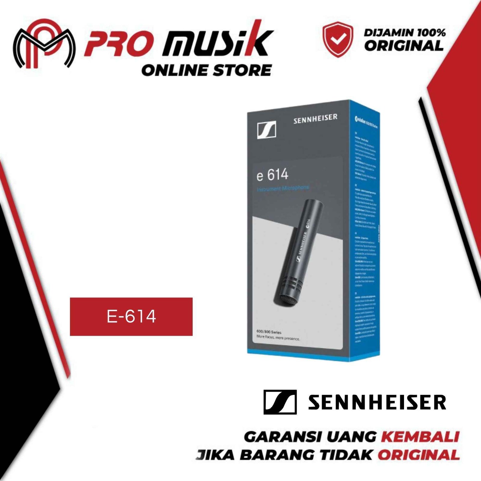 Sennheiser E 614 Super-Cardioid Condenser Microphone - Gambar 4