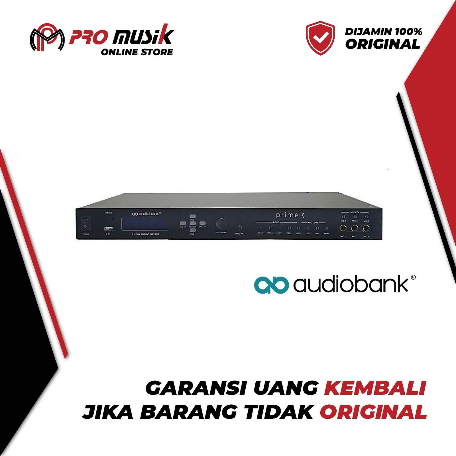 Amplifier Karaoke Audiobank Prime X - Original dan Garansi Resmi
