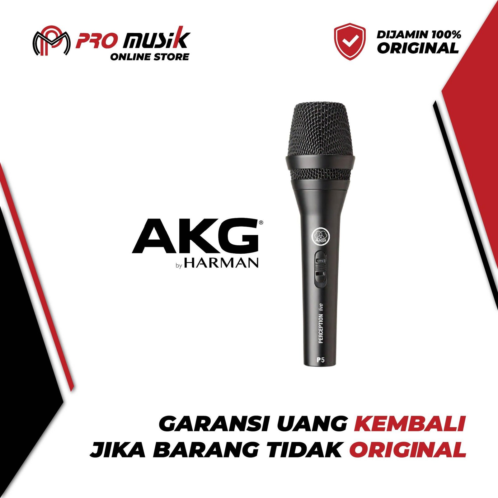 Mic Kabel AKG P5S P5 S Dynamic Garansi Resmi