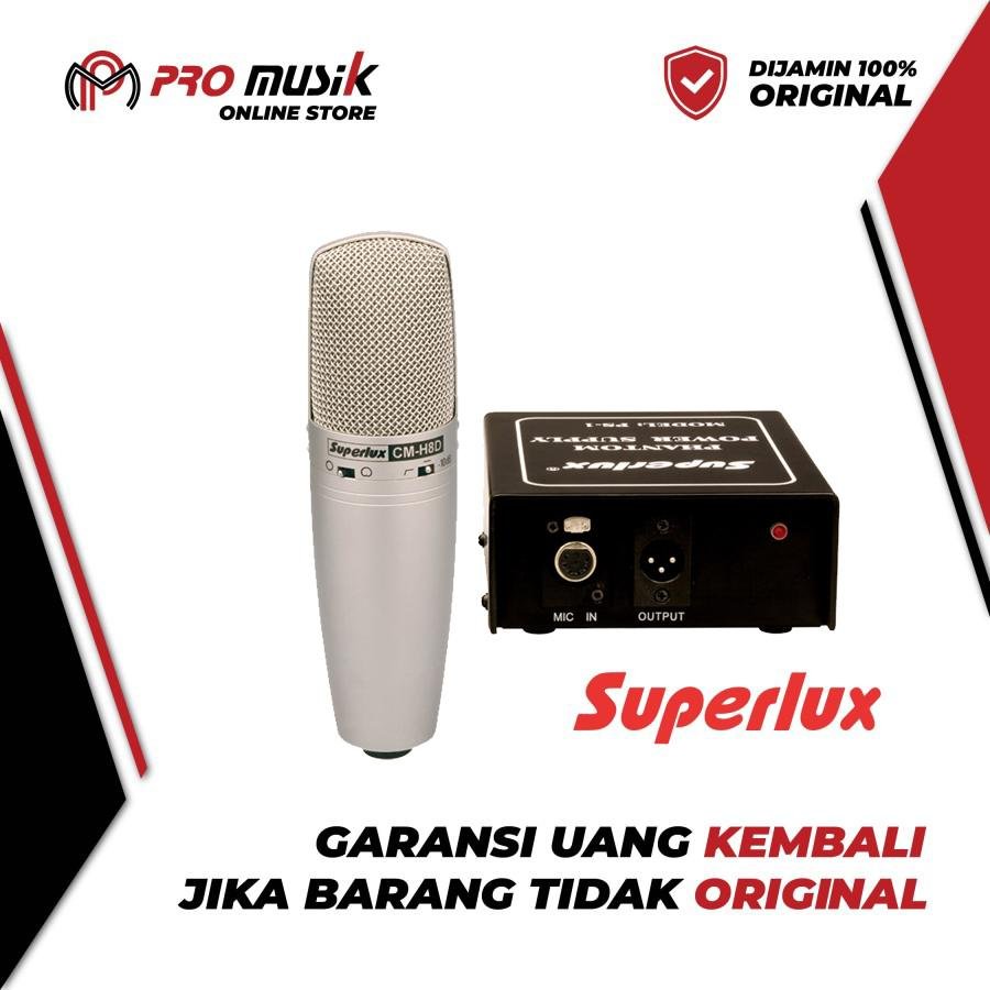 SUPERLUX CMH-8D Microphone Recording Original !! Garansi Resmi!