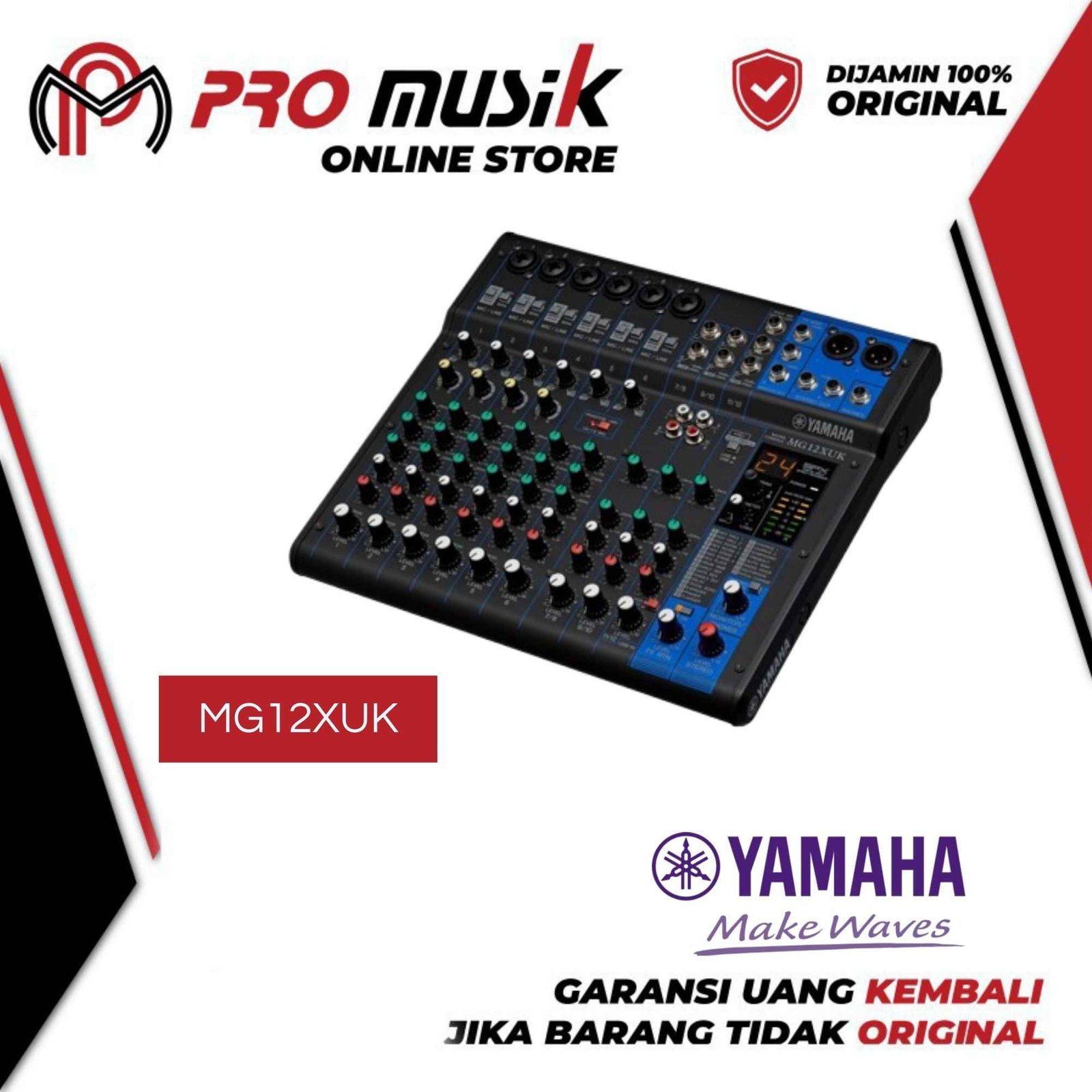 Yamaha MG12XUK / MG 12XUK / MG 12 XUK Audio Mixer Knob with USB 2.0