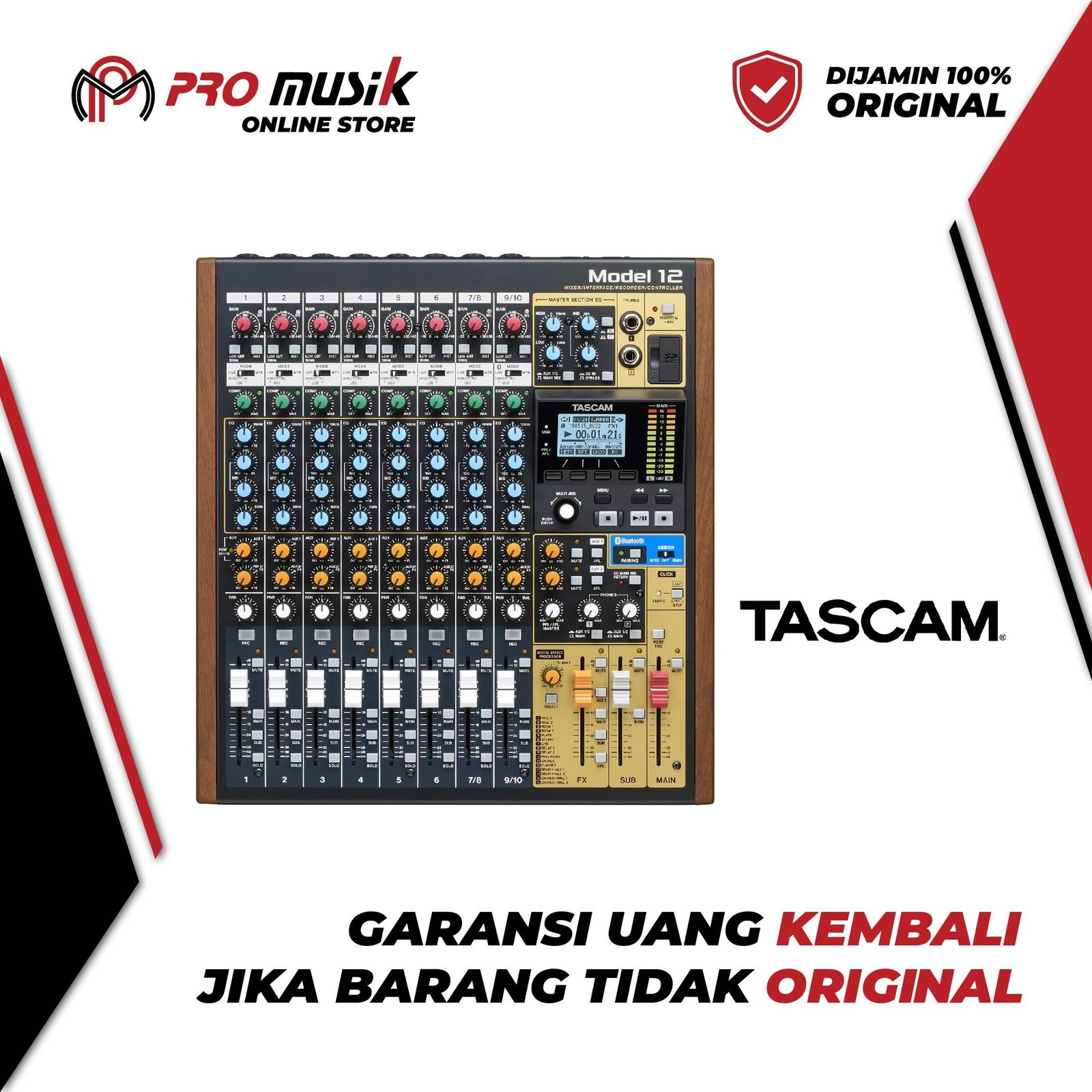 Tascam Model 12 Mixer/USB Interface/Recorder/Controller - Original