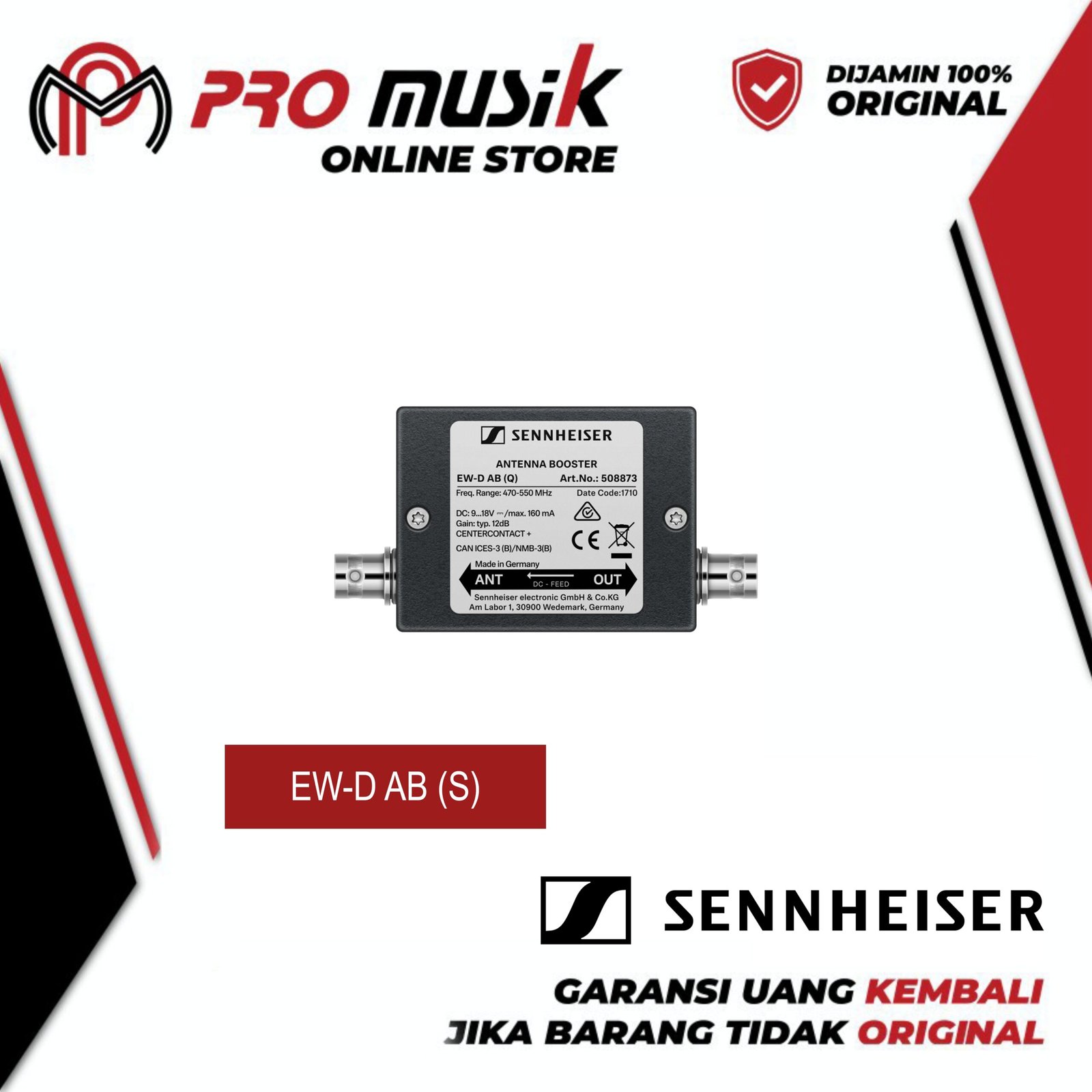 Sennheiser Antenna Booster EW-D AB use with Evolution Wireless Digital Systems - Gambar 2