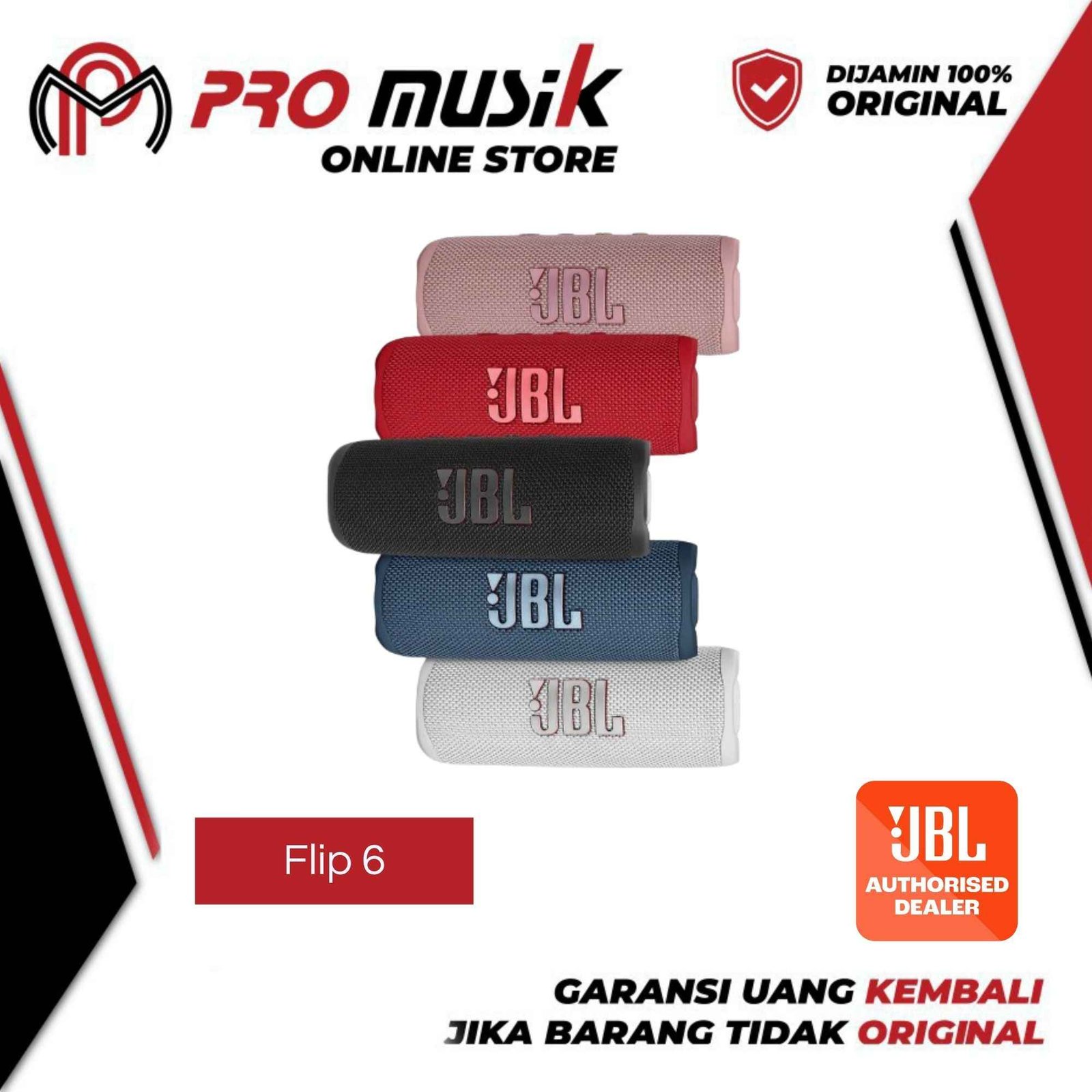 JBL Flip 6 Flip6 Waterproof Portable Speaker