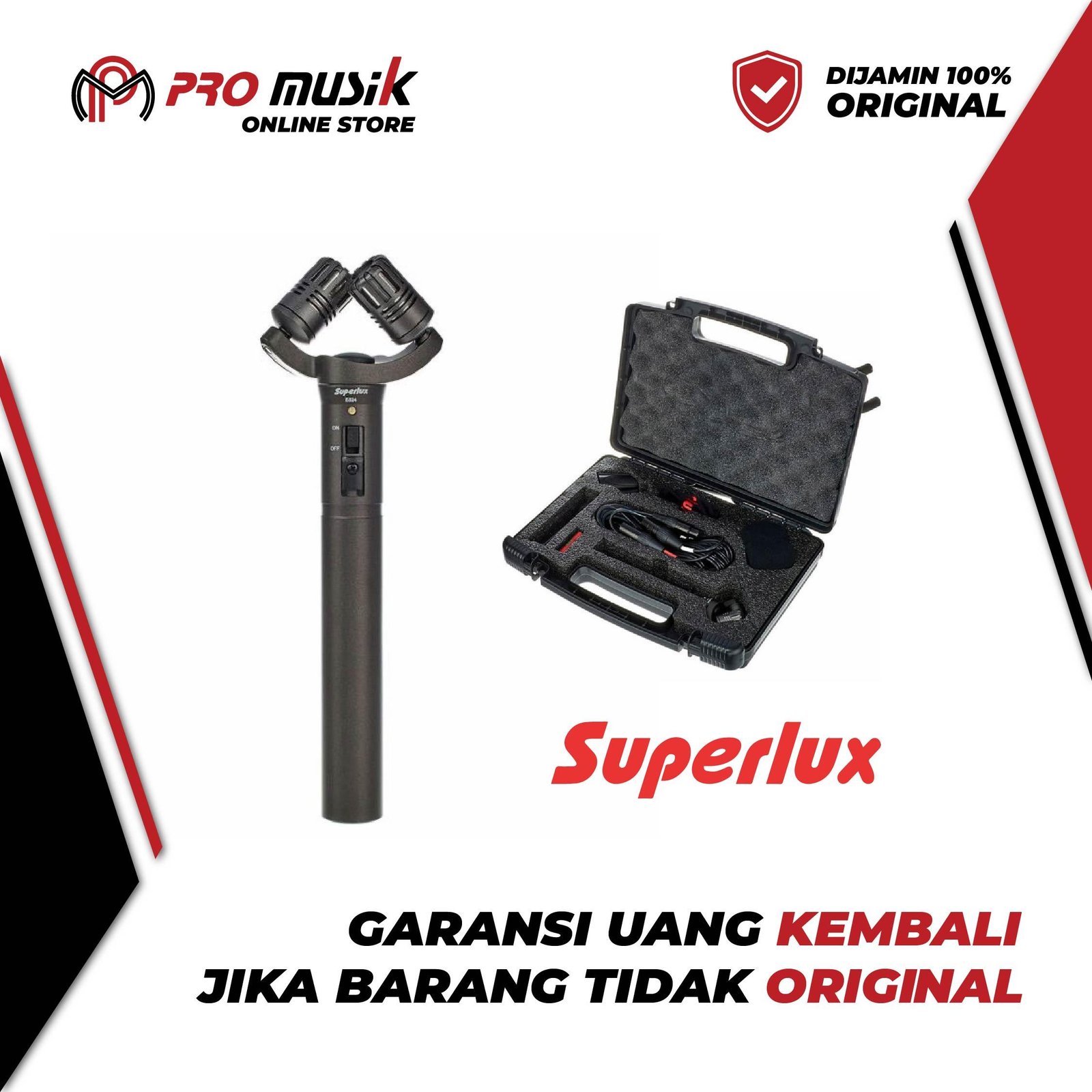 Superlux E524D XY Stereo Condenser Microphone - Original Garansi