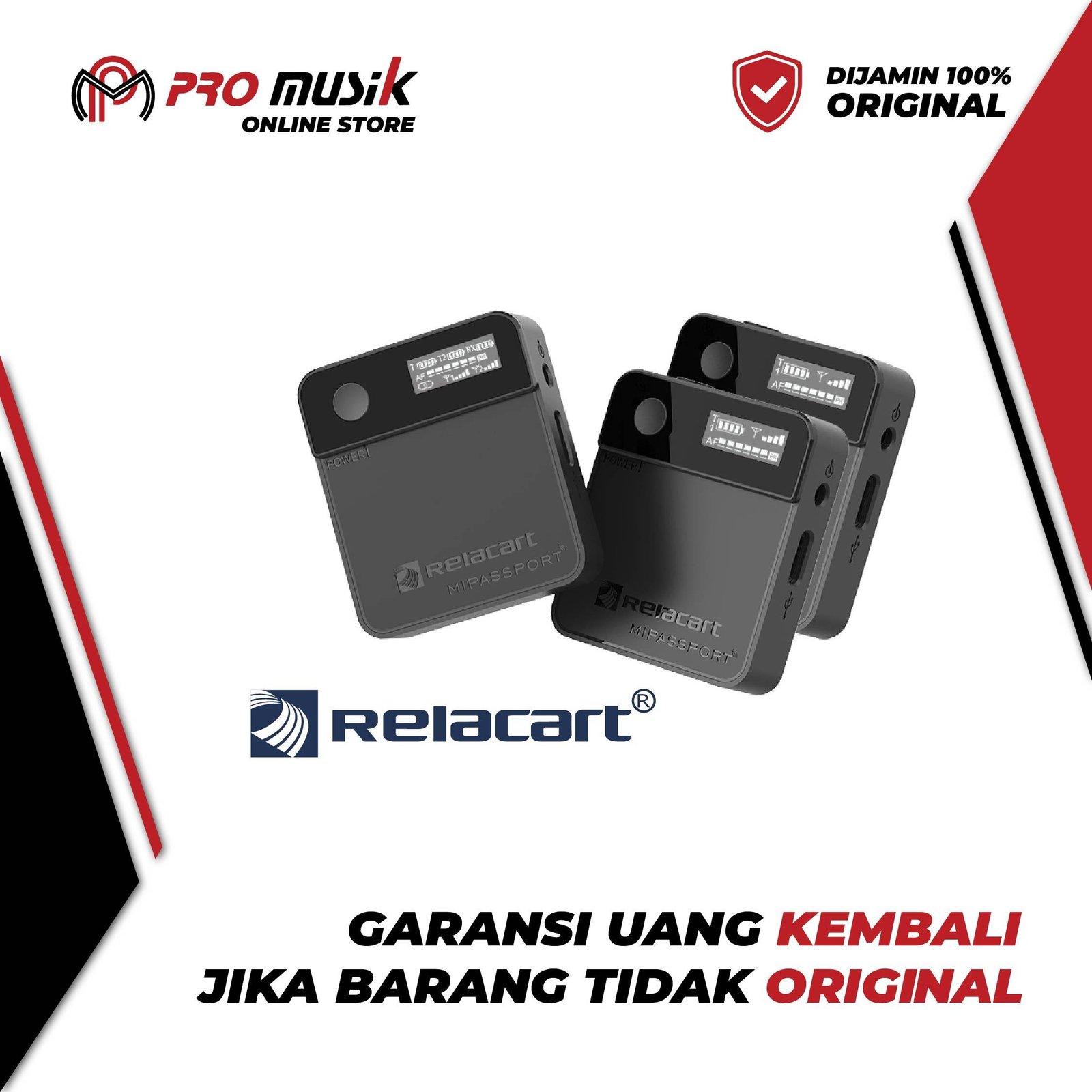 Relacart MiPassport Mi2 Wireless Microphone System - Original Garansi - Gambar 3
