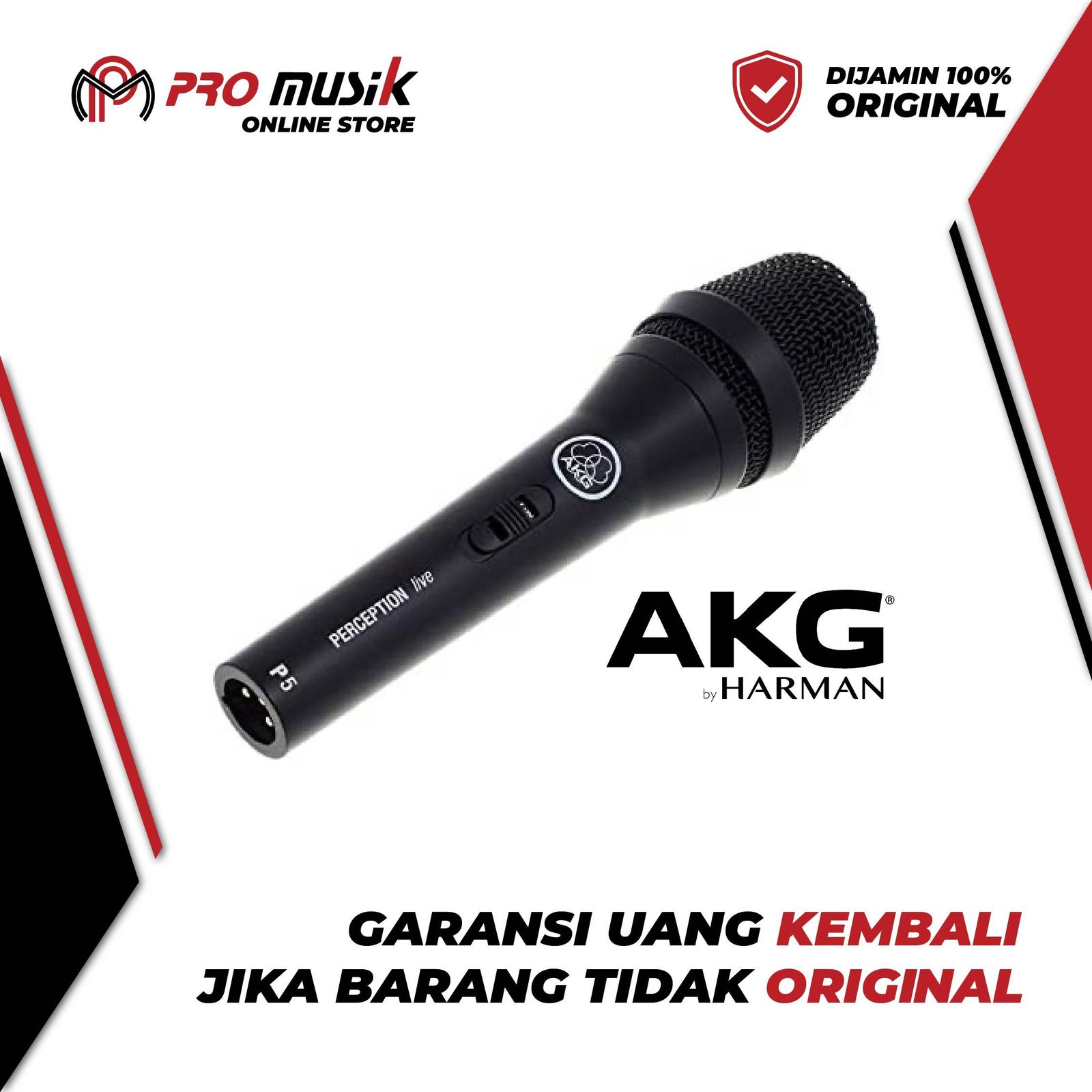 Mic Kabel AKG P5S P5 S Dynamic Garansi Resmi - Gambar 2