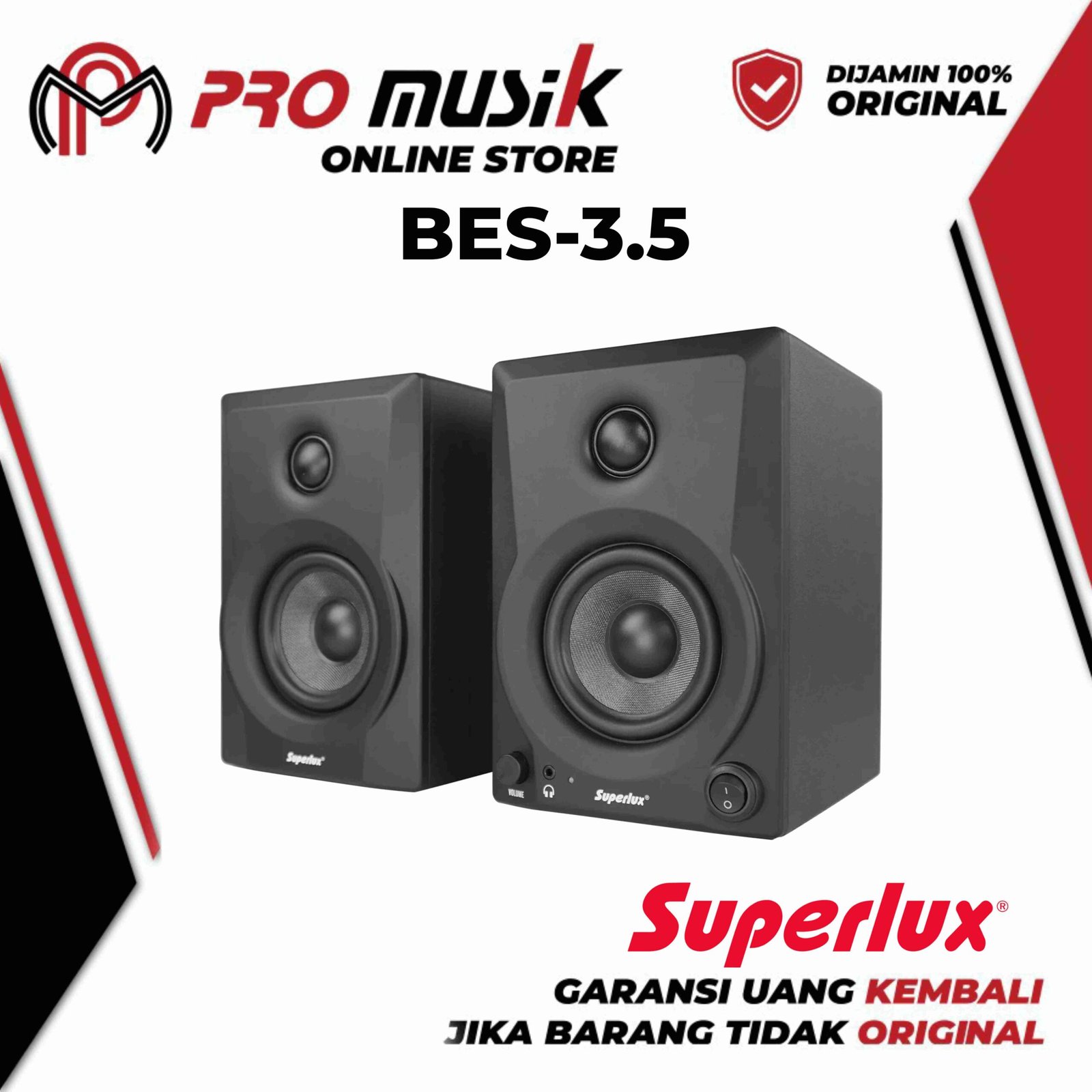 Superlux BES3.5 3.5" Two-way Monitor Speaker