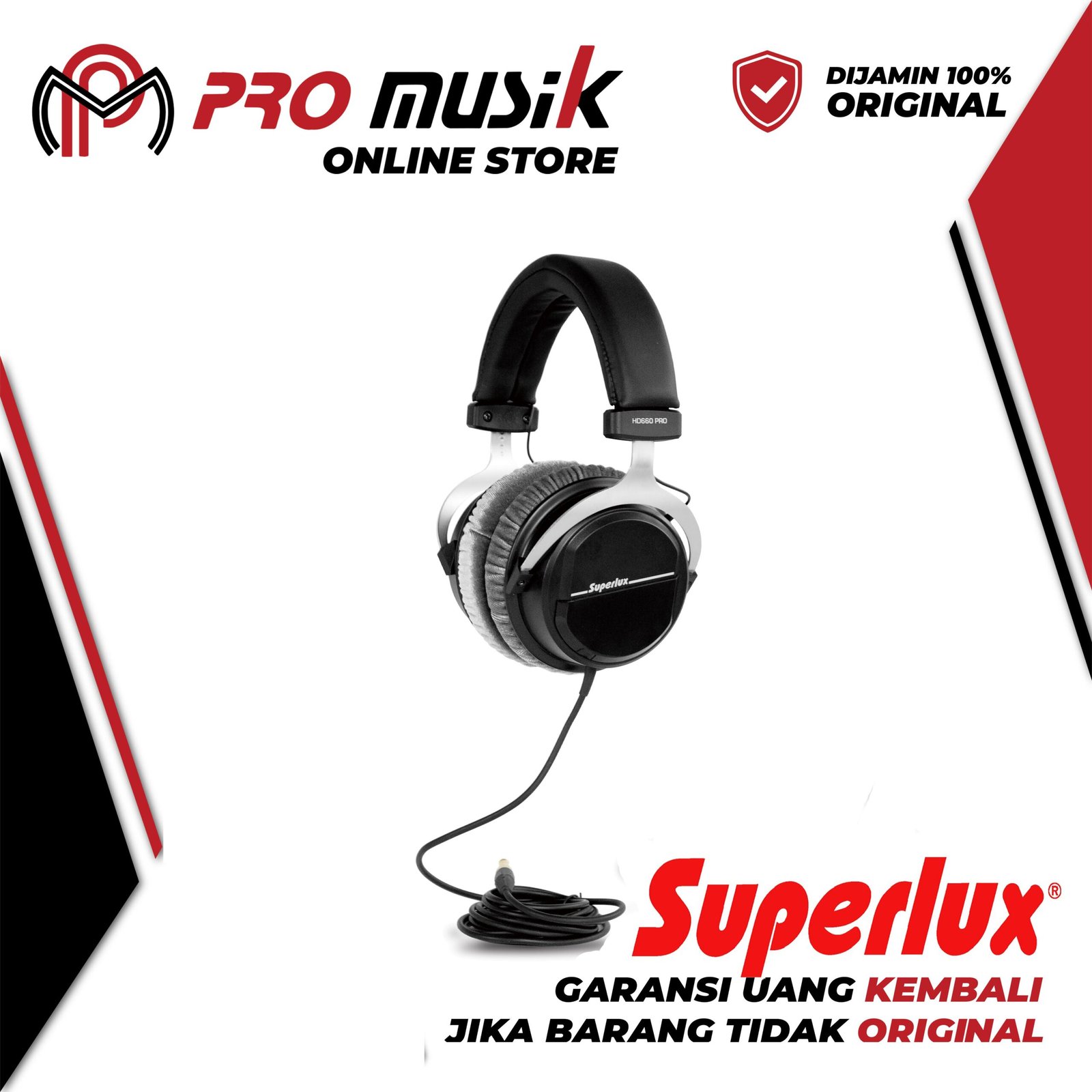 Superlux HD 660 PRO Professional Studio Closed-Back Headphone