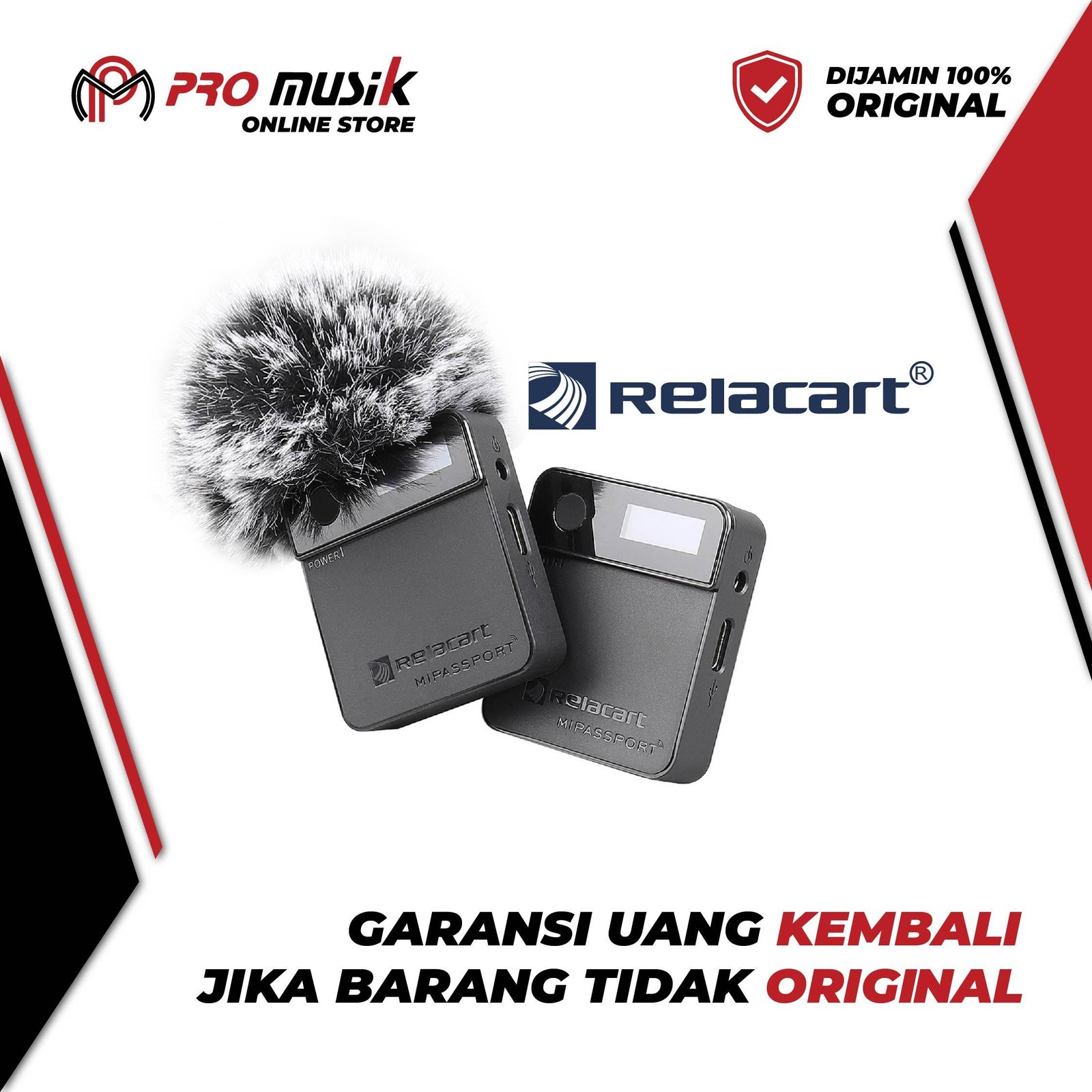 Relacart MiPassport Mi1 Wireless Microphone System - Original Garansi