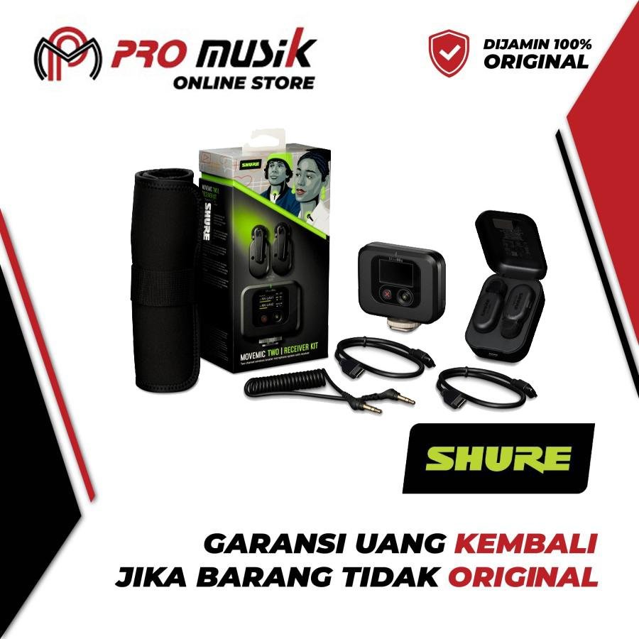 Shure MV-TWO-KIT MoveMic Two Receiver Kit Wireless Lavalier Microphone