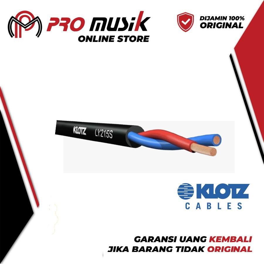 kabel speaker klotz 215 per meter