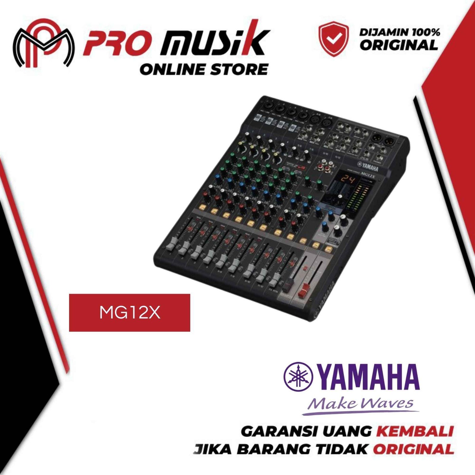 Yamaha MG12X / MG 12X / MG-12X 12 Channel Stereo Mixer with Effects