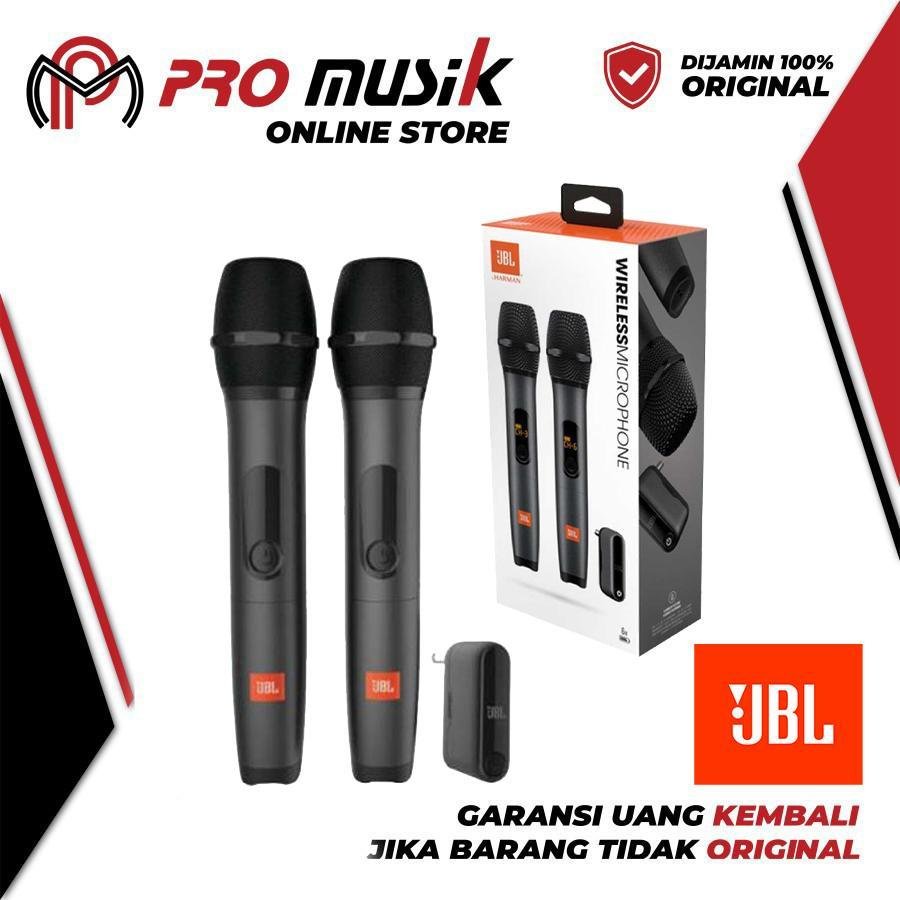 JBL Mic Wireless AS2 Microphone Set 2 mic partybox speaker garansi IMS - Gambar 4