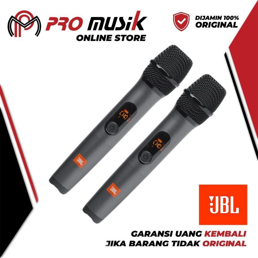 JBL Mic Wireless AS2 Microphone Set 2 mic partybox speaker garansi IMS